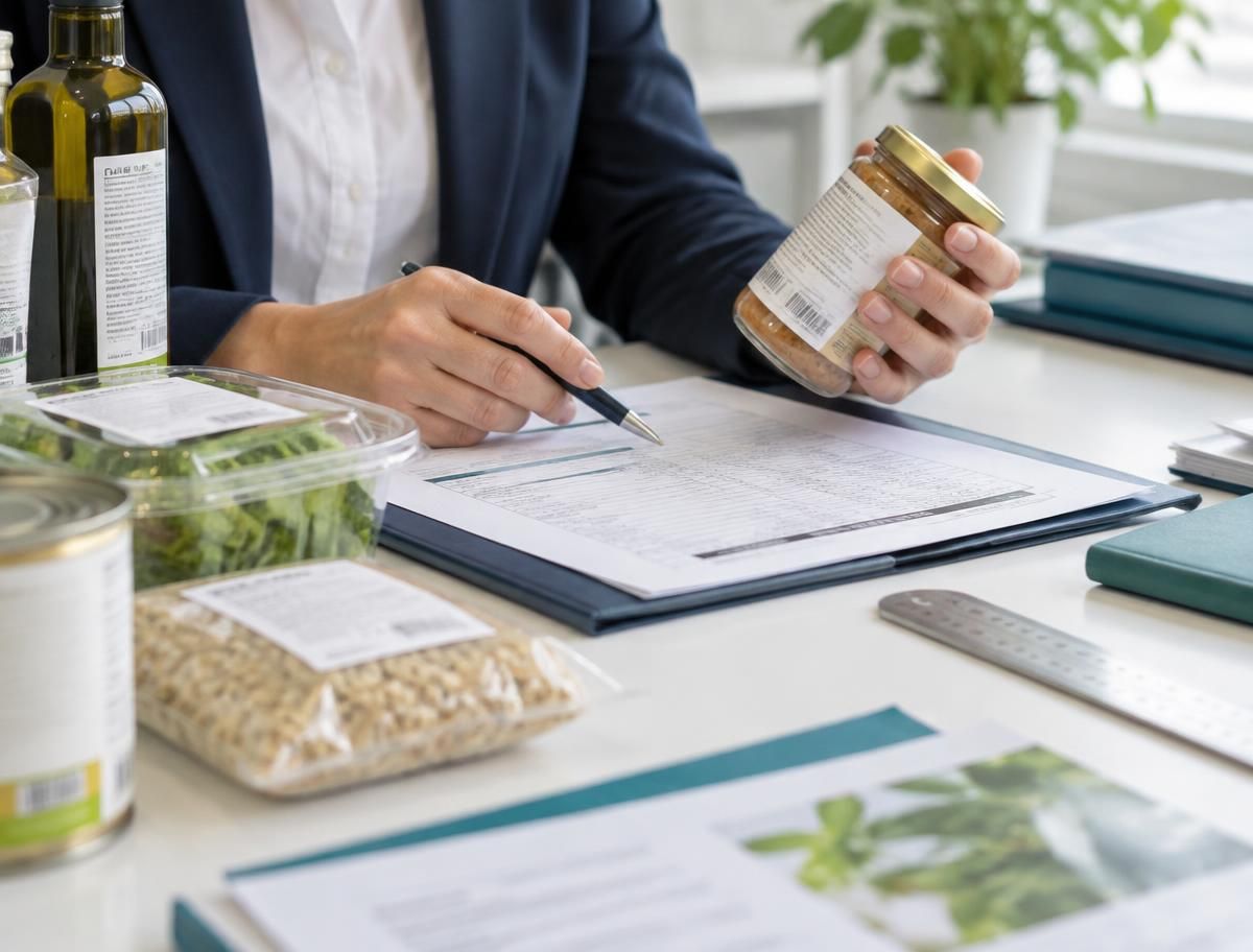 Product documentation being reviewed for compliance